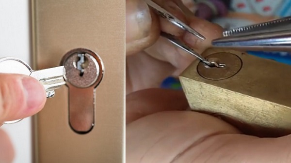 Có thể dùng nhíp gắp phần chìa khóa bị gãy cắm trong ổ khóa - Cách mở khóa cửa tay gạt bị kẹt khi chìa gãy